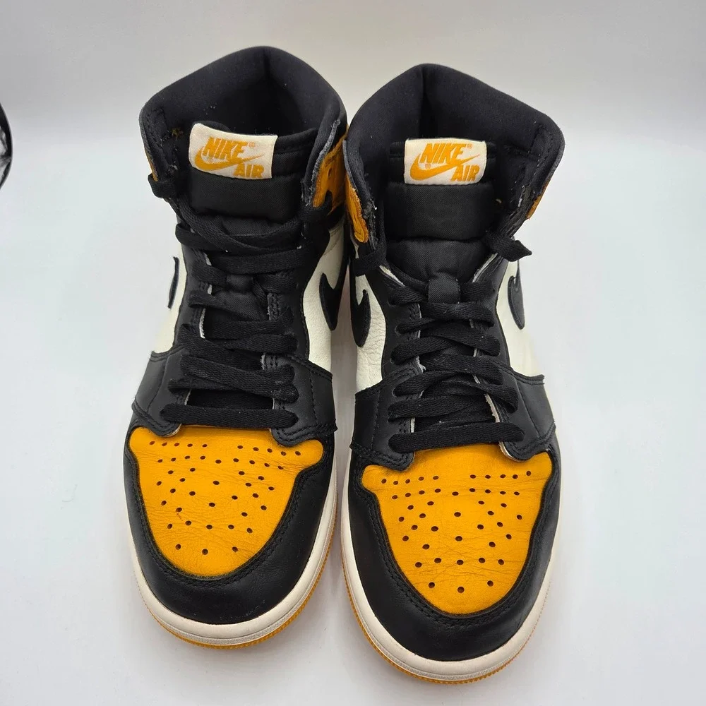 Nike Air Jordan 1 Retro High OG Taxi Yellow Toe 555088-711 Mens Size 8